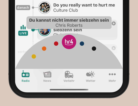 Wellenwechsel in der hr4-App