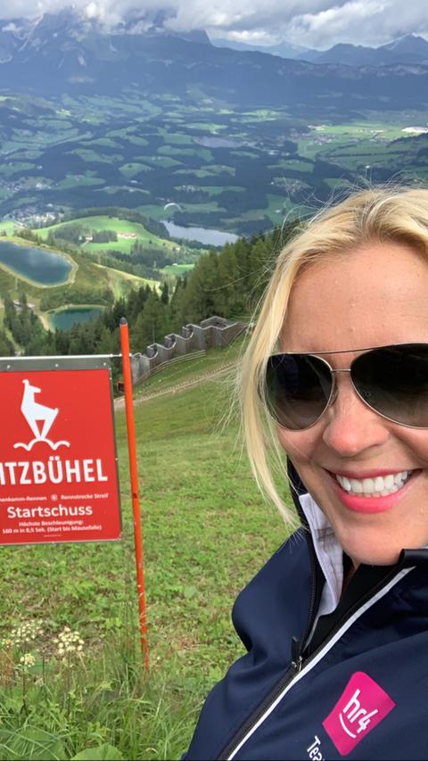 Britta Wiegand beim Wandern
