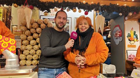 Jürgen Scholle und Camilla Wunderle im Stand