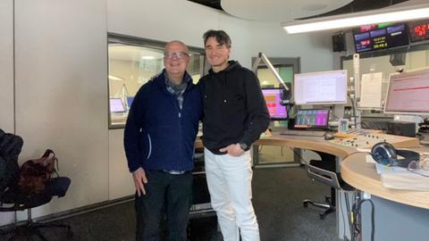 Uwe Becker und Hermann Hillebrand im Studio
