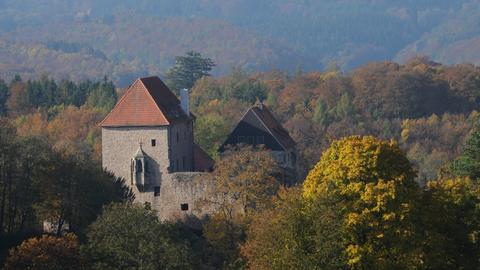 Blick auf die Tannenburg bei Nentershausen