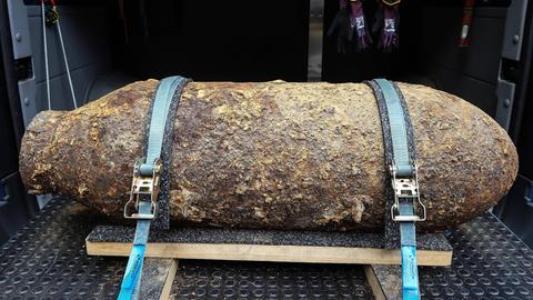 Entschärfte Bombe