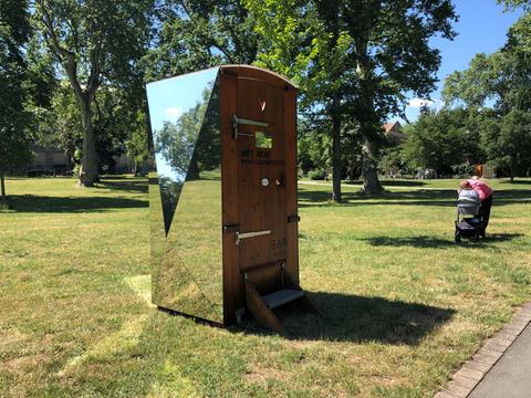 Komposttoilette im Herrngarten in Darmstadt