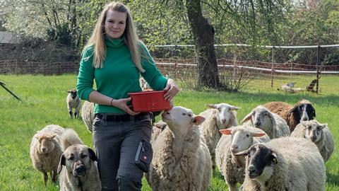 Melanie Brost und ihre Schafe
