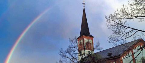 Ev. Kirche Roßdorf Kreis Darnstadt