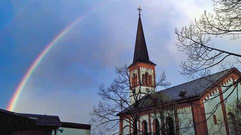 Ev. Kirche Roßdorf Kreis Darnstadt