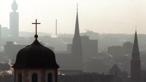 Kirchtürme über Frankfurt